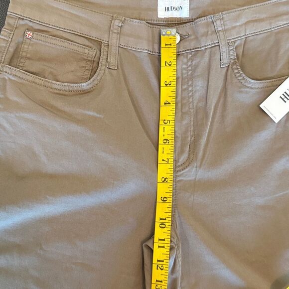 Hudson Jeans Rosalie Wide Leg Ankle desert Taupe Tan Trousers size 30 NWT - Picture 7 of 11